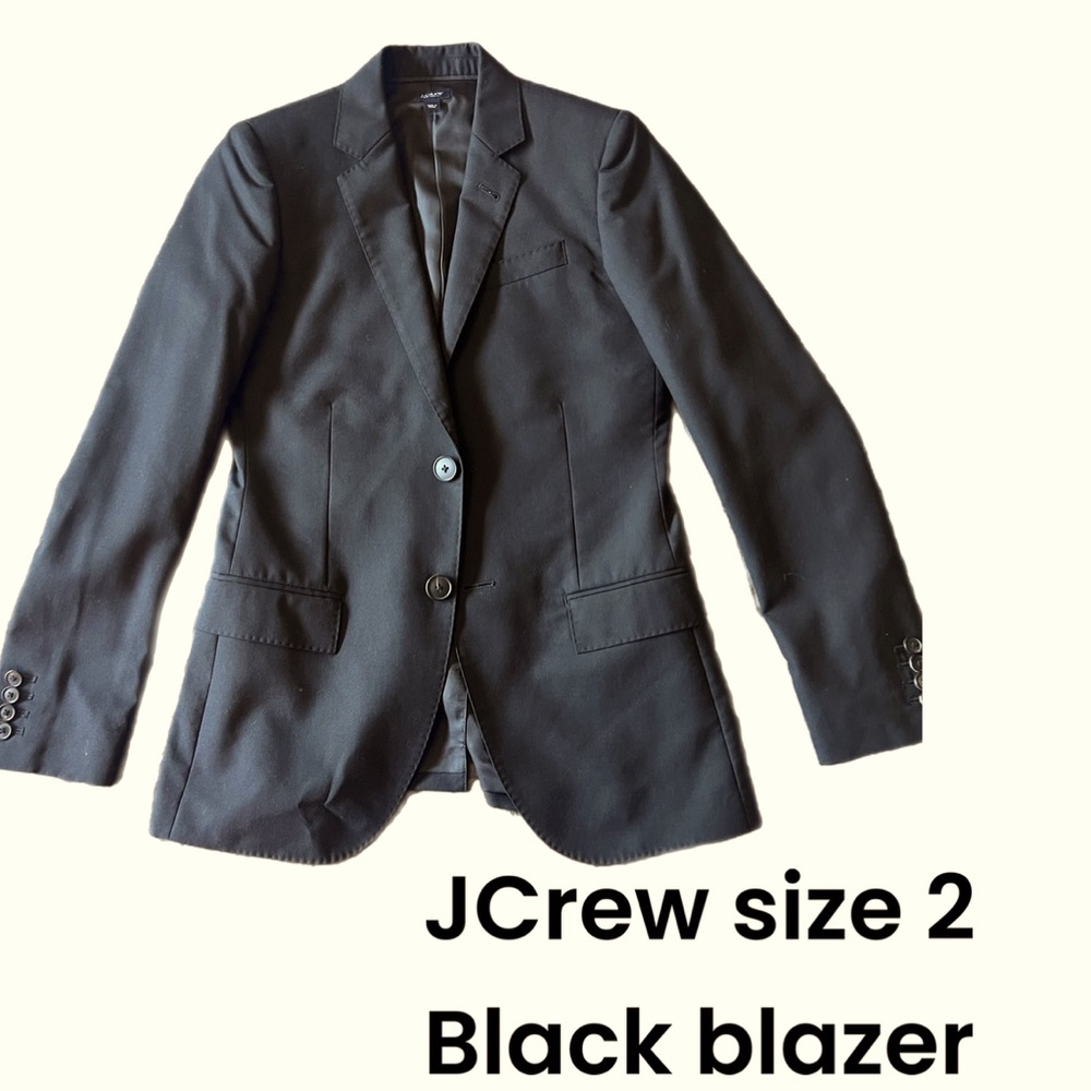 Black J.Crew blazer women’s size 2 great condition